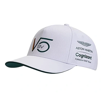 Image of Aston Martin F1 Cognizant Official Vettel Driver Lifestyle SV Cap, white/green, One Size (AMC21HEA39 VM)