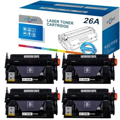 Image of ECSC Toner Cartridge CF226A For Printer, Compatible With HP LaserJet Pro M402d M402dn M402dne M402dw M402n MFP M426dw M426fdn M426fdw M426dn (Black, 4 Pack)