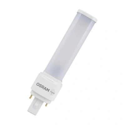 Image of OSRAM Dulux D 18 LED lamp for G24D 2 base, 7 watt, 640 lumen, warm white (3000K), rotatable, replacement conventional 18W