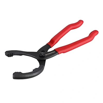 Image of WORKPRO 12&quot; Adjustable Oil Filter Pliers, Wrench Removal Tool, Ideal for Engine Filters, Conduit, &amp; Fittings