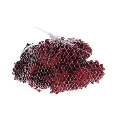 Image of Festive Productions Bag of Pinecones Decoration Red Colour 200 Grams Autumn Pinecone Themed Décor Prop Autumnal Perfect for Home, Kitchen, Living Room, Hanging