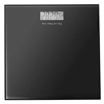 Image of Jazooli Digital Bathroom Scales Weight Machine for People with Accurate Sensors, Electronic Bath Weighing Body Weight, Step On LED Display Black