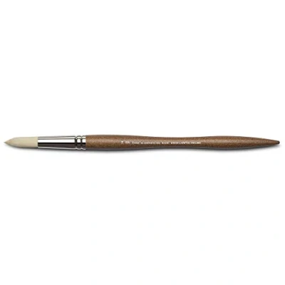 Image of Winsor &amp; Newton Oil Painting Brush, Animal Hair, Brown, Nr. 16 Rundpinsel