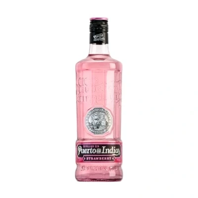 Image of Gin Puerto de Indias Strawberry Premium Pink with Natural Strawberries 70cl 37.5%