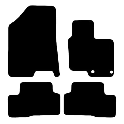 Image of Carsio Carpet Car Mats For Hyundai Tucson Hybrid 2021+ Onwards Tailored Fit Floor Mat Set Complete Accessory Black Custom Fitted All Weather, Anti Slip Backing &amp; Trim