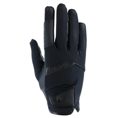 Image of Roeckl Sports equestrian gloves MILLERO, summer riding glove, black 7.5