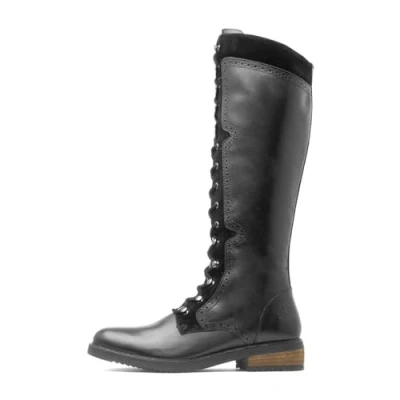 Image of Hush Puppies Women&#039;s Rudy High Boots, Black (Black Black) , 8 UK