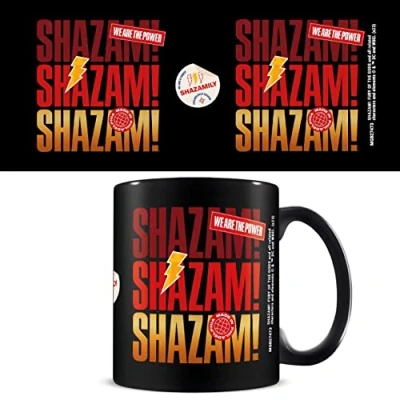 Image of Pyramid International Shazam! Fury of The Gods Mug in Presentation Gift Box (Shazam! Design) Coffee Mugs for Men and Women, 11oz Ceramic Official Merchandise