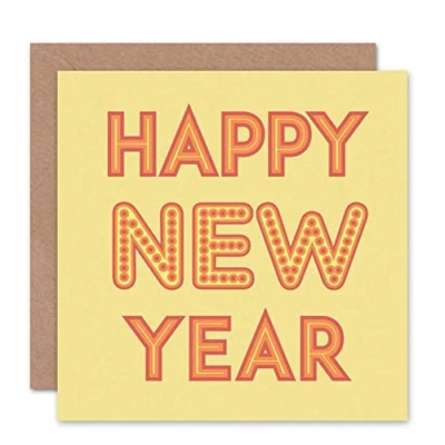 Image of Wee Blue Coo CARD GREETING NEW YEAR HOGMANAY FADED