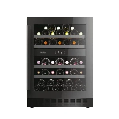 Image of HAIER HAKWBD 60UK Integrated Wine Cooler Black, Black