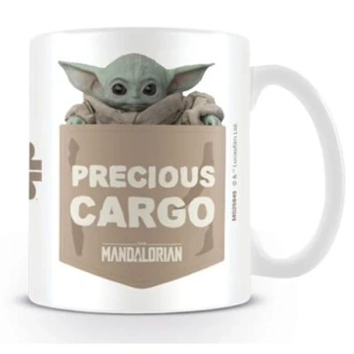 Image of Disney MG25845 Star Wars The Mandalorian (Precious Cargo) Tea and Coffee Mug, 312 Grams White, Ceramic White