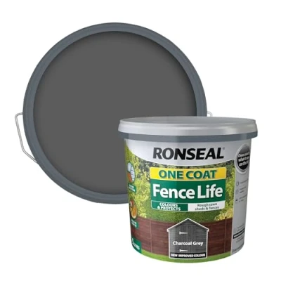 Image of Ronseal One Coat Fence Life Charcoal Grey 5L