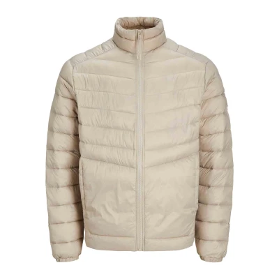 Image of Jack &amp; Jones Mens Puffer Jacket Grey Size Large