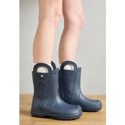 Image of Crocs Handle It Rain Boot Navy Size 3 UK Women