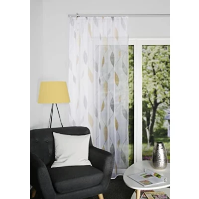 Image of HOMEbasics Printed voile curtain Paolo ideal for stylish living rooms easy to assemble