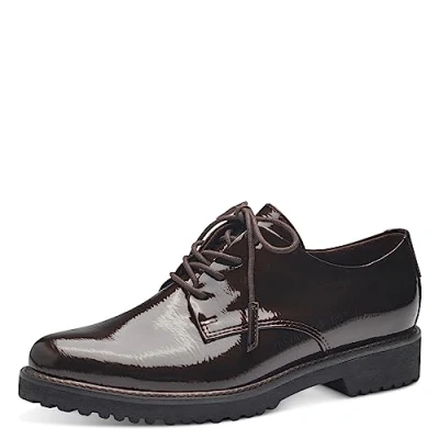 Image of MARCO TOZZI Women&#039;s 2 23712 41 Lace Up, Mocca Patent, 5.5