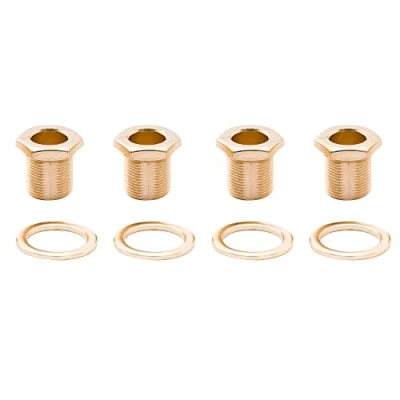 Image of Musiclily Pro 15mm Bass Tuner Bushings and 19mm Washer for Electric Sealed Tuning Pegs Machine Heads, Gold (Set of 4)