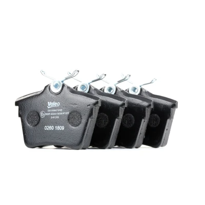 Image of 425279, 425421 Brake pad set VALEO 301664 FIRST Rear Axle excl. wear warning contact without anti squeak plate CITROËN: C5 3, III Estate