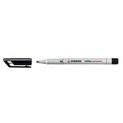 Image of Pen for Overhead Projection STABILO OHPen universal Soluble Medium Pack of 10 Black