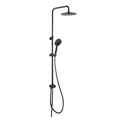 Image of Tiger Splash Tyne Rain Shower Set, ABS, Black, 22.5 x 88.2 50.2 cm