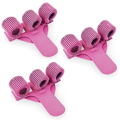 Image of Ashton and Wright Triple Metal Pen Holder with Pocket Clip Ideal for Doctors/Nurses/Pilots [Pack of 3] Pink