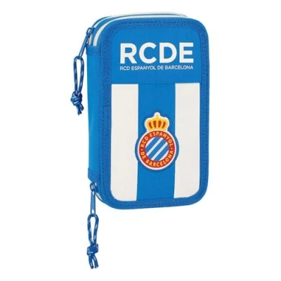 Image of R.C.D. Espanyol Official School Pencil Case, 28 Items Included