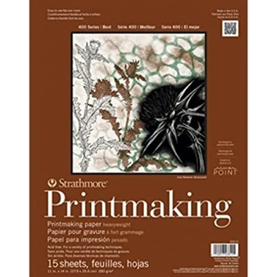 Image of Pro Art Strathmore Printmaking Paper Pad 11 x 14 inch, 15 Sheets, Brown, 11&quot;X14&quot;