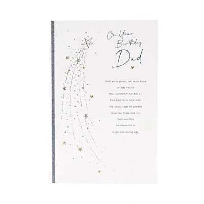 Image of Dad Birthday Card for Him, with Sentimental Verse, Men&#039;s from Son or Daughter