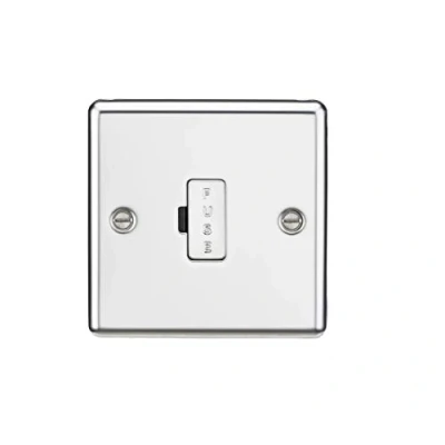 Image of KnightsBridge 13A Fused Spur Unit Rounded Edge Polished Chrome