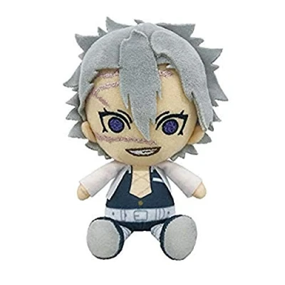 Image of Bandai Demon Slayer Kimetsu no Yaiba Chibi Plush 15cm, Sunrise (Sanemi Shinazugawa)