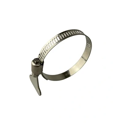 Image of Stainless Steel Butterfly/Thumbscrew Clamp Wing Jubilee Type Hose Pipe Clips 32 44mm x1