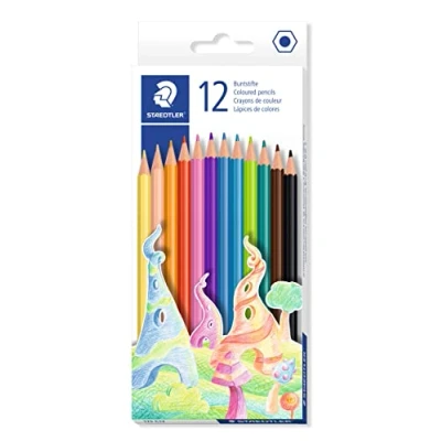Image of STAEDTLER 175 C12 Wood Free Coloured Pencils Box of 12 Assorted Colours