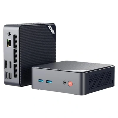 Image of AWOW Mini PC Intel Gen12 N100, 8GB DDR5 4800MHz 512GB M.2 SSD Windows 11 Pro Desktop Computer, Micro Dual Display HDMI DP Gigabit Ethernet