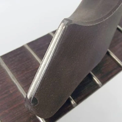 Image of CHRIS ALSOP Guitar Diamond Fret Crowning File with Black Handle