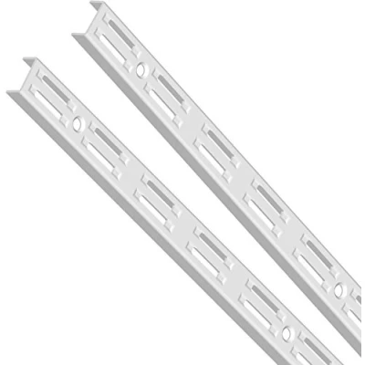 Image of Element System 10001 00001 Classic Regalsystem Rail 2 Rows / Pieces 4 Dimensions 3 Colours/L = 50 cm/White/for Shelving Support/Wall Shelf