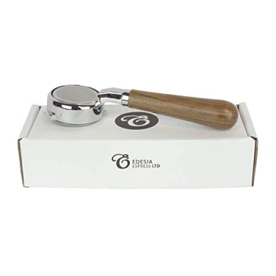 Image of Bottomless Naked Portafilter for GAGGIA 58mm Espresso Machines Walnut Handle, 21g Basket by EDESIA ESPRESS