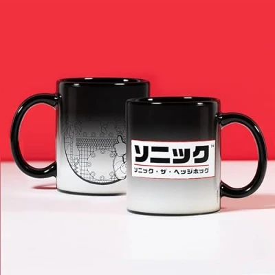 Image of Numskull Official Modern Sonic The Hedgehog Japanese Style Heat Changing Mug
