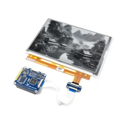 Image of Waveshare 9.7 inch E Ink Display HAT for Raspberry Pi Zero/Zero W/Zero WH/2B/3B/3B+ Paper Screen with 1200x825 Resolution IT8951 Controller USB/SPI/I80 Interface
