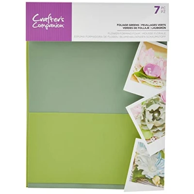 Image of Crafter&#039;s Companion Flower Forming Foam Foliage Greens (7PC), One Size