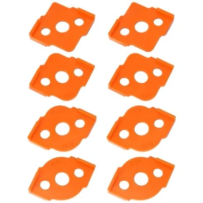 Image of QWORK® 8 Pcs Set Radius Jig Router Templates R5 R10 R15 R20 R25 R30 R35 R40， ABS+CNC Corner Jigs and for Professional Woodworking
