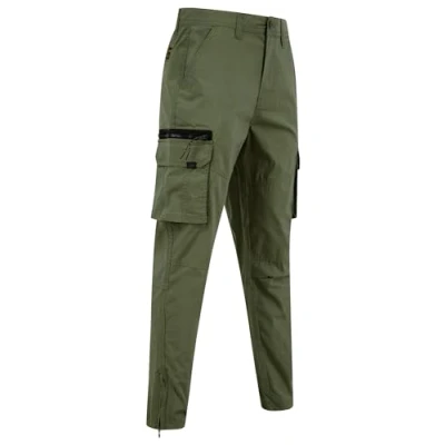 Image of Tokyo Laundry Men&#039;s Costello Cotton Blend Multi Pocket Cargo Trousers Dusty Olive