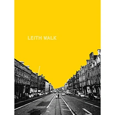 Image of Wee Blue Coo Edinburgh Leith Walk Yellow Large Wall Art Print 18X24