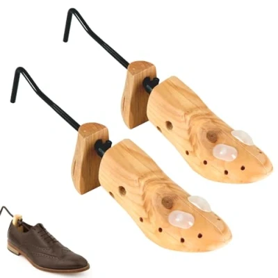 Image of Essentials2publik Premium Shoe Tree Stretchers for Man Mens Shaper Shape Holder &amp; Expander Bunion Corn Blister (2x Men Ladies (6 12))