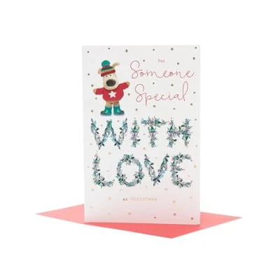 Image of Boofle For Someone Special Festive Hugs Await Cute Christmas Greeting Card