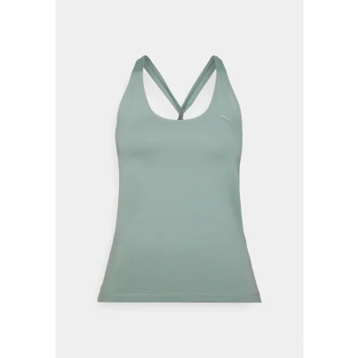 Image of Puma MOVE TANK Regular Length Top, Women&#039;s, Size: Large, Green moon