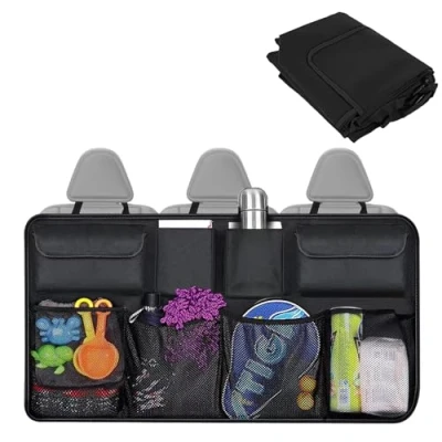 Image of LZYDKH Car Storage Organiser, Universal Boot Tidy for Foldable Bags Super Capacity Organiser SUV MPV Truck Van Lorry (Black)