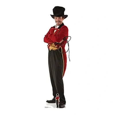 Image of Star Cutouts SC1269 Official Lifesize Cardboard Circus Ring Master 193cm Tall, Multicolour