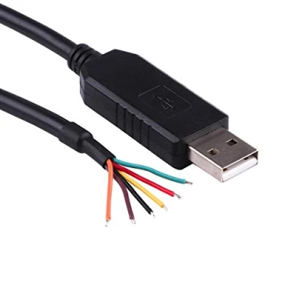 Image of FT232RL Chip USB to 3.3v TTL UART Serial Converter Wire End Stripped Connector Flash Program Download Cable 6FT Compatible for 232R 3V3 WE