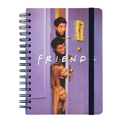 Image of Grupo Erik: Official Friends Diary 2022 2023 Back To School 12 Months Academic Week View A5 August July Mid Year With Stickers Gifts