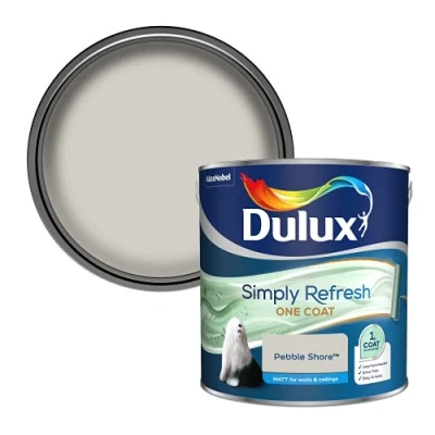 Image of Dulux Simply Refresh Matt Emulsion Paint Pebble Shore 2.5L, 5382896